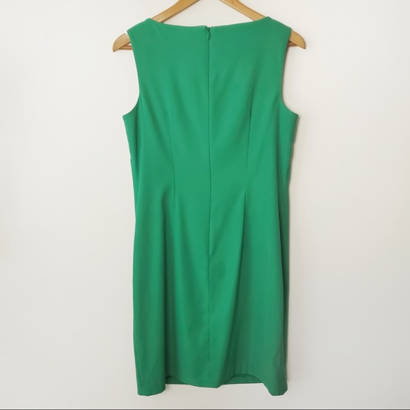 DRESSBARN Sleeveless Midi Dress Green Size 10 - Picture 7 of 8
